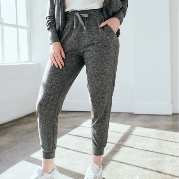 Quince Flowknit Mid-Rise Jogger Women’s medium, marbled rose - Picture 2 of 7